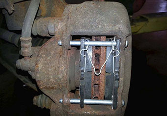 Rusty Brake Caliper