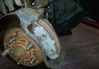 Rusty Brake Caliper