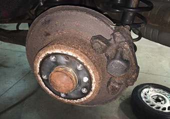 Rusty Brake Caliper