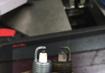 Old and New Spark Plug